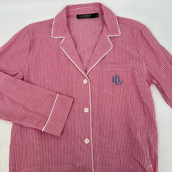 Ralph Lauren Pink Striped Pajama Top | New With Tags - Picture 9 of 10
